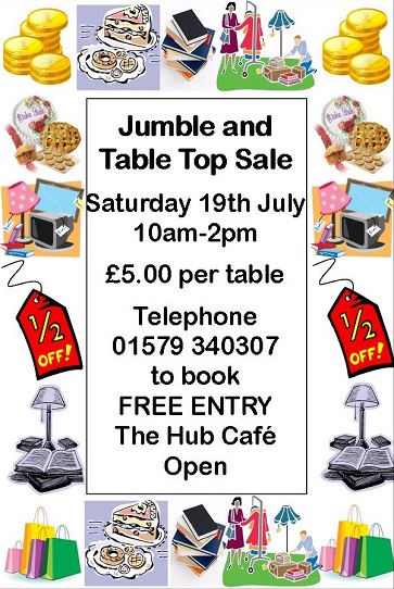 Jumble and Table Top Sale 